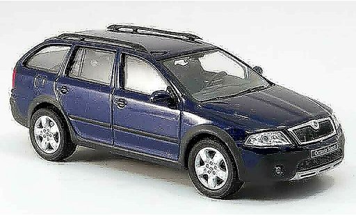 Skoda Octavia Combi 1/43 Abrex scout bleu miniature
