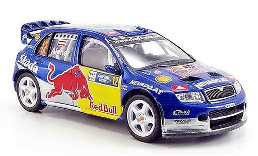 Skoda Fabia WRC 1/43 Abrex evo ii red bull i miniature