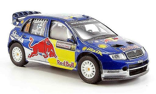 Skoda Fabia WRC 1/43 Abrex evo ii red bull ii miniature