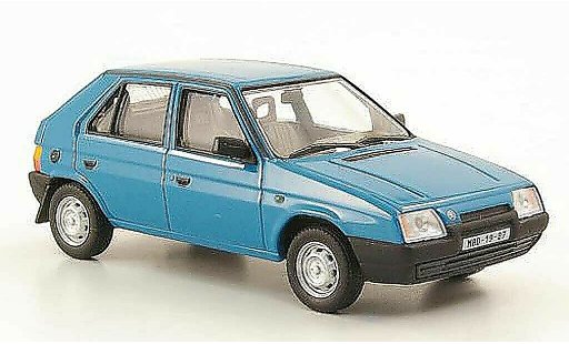 Skoda Favorit 136L 1/43 Abrex bleuverte 1987 miniature
