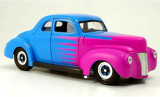 Ford Hot Rod 1940 1/18 Eagle deluxe coupe hot rod bleu miniature