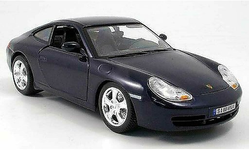 Porsche 911 Carrera 1/18 Burago 4 bleu miniature