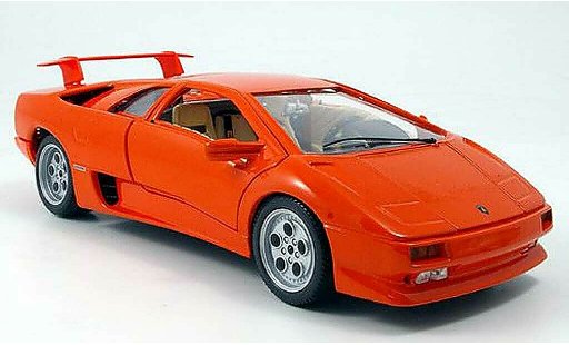 Lamborghini Diablo 1990 1/18 Burago orange miniature