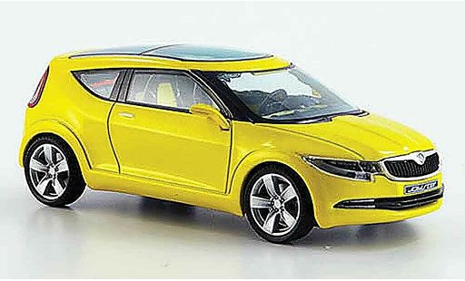 Skoda Joyster Concept Car 1/43 Abrex jaune miniature