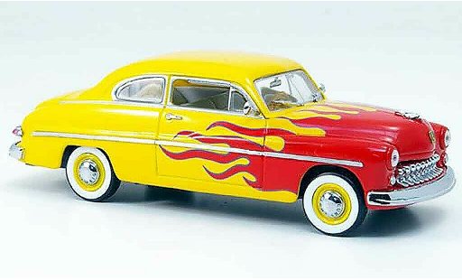 Mercury Club Coupe Hot Rod 1/43 Eagle rouge avec jaune 1949 miniature