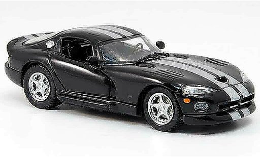 Dodge Viper GTS 1/43 Eagle Coupe noire avec grise metalliseenen bandes 1999 miniature