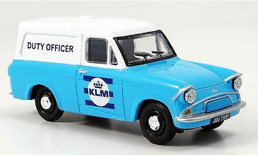 Ford Anglia Van 1/43 Oxford bleu blanche KLM Duty Officer miniature