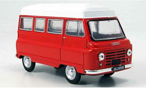 Austin J2 utilitaire 1/43 Oxford High Top rouge blanche Hochtoitbus miniature