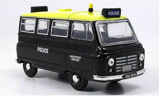 Austin J2 police 1/43 Oxford Bus Heathrow Airport miniature