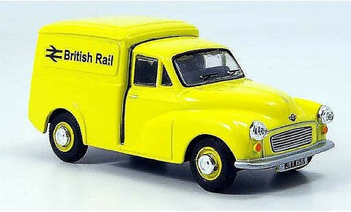 Morris Minor Van 1/43 Oxford jaune fourgon British Rail miniature