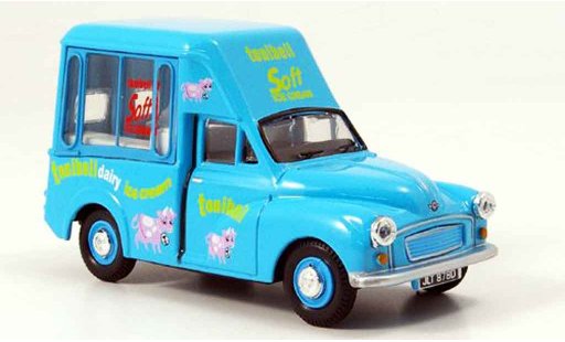 Morris Minor Van 1/43 Oxford bleu Tonibell Hochtoit Eiswagen miniature