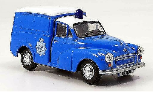Morris Minor Van 1/43 Oxford bleu blanche police Bermuda miniature