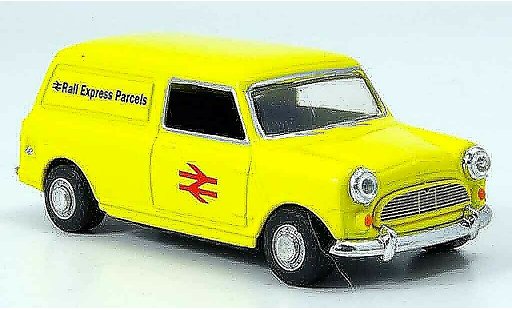 Austin Mini Van utilitaire 1/43 Oxford jaune Rail Express Parcels miniature