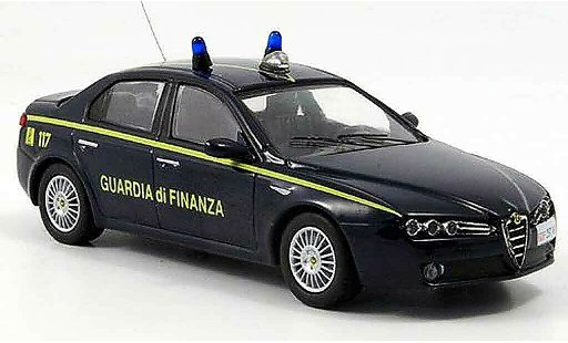 Alfa Romeo 159 polizia 1/43 M4 guardia di finanza b quality 2005 miniature