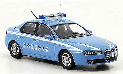 Alfa Romeo 159 polizia 1/43 M4 police b quality 2005 miniature