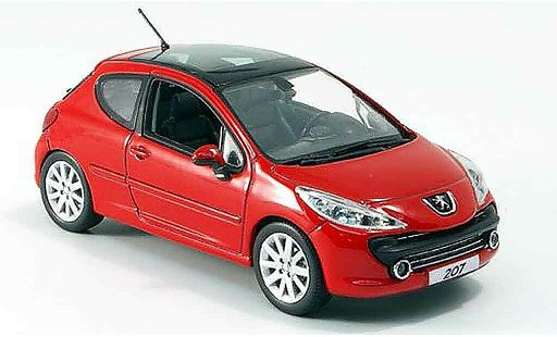 Peugeot 207 Feline 1/43 Norev rouge 3 portes 2006 miniature