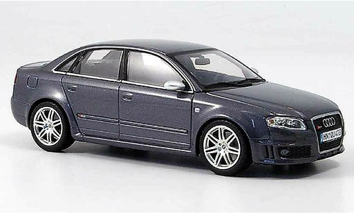 Audi RS4 berline 1/43 Minichamps grise 2006 miniature