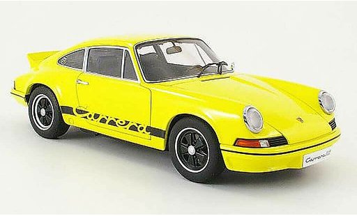 Porsche 911 RS 1/18 Autoart carrera 2.7 jaune/noire 1973 miniature