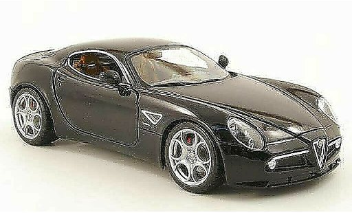 Alfa Romeo 8C competizione 1/18 Burago noire 2003 miniature