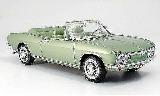 Chevrolet Corvair Convertible 1/18 Yat Ming monza cabriolet verte 1969 miniature
