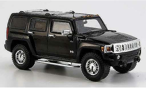 Hummer H3 Base 1/43 Spark noire 2006 miniature
