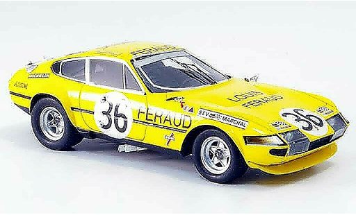 Ferrari 365 GTB/4 1/43 Red Line no.36 achter platz le mans 1972 miniature
