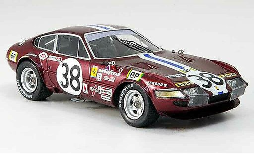 Ferrari 365 GTB/4 1/43 Red Line no.38 jarier buchet neunter le mans 1972 miniature