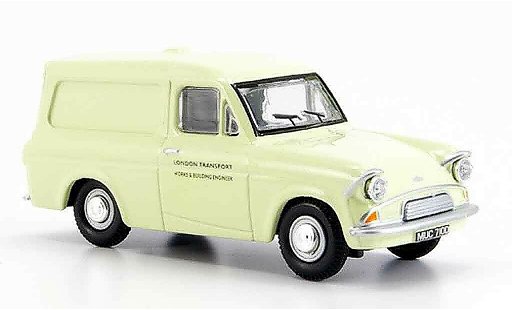 Ford Anglia Van 1/43 Oxford beige London Transport miniature