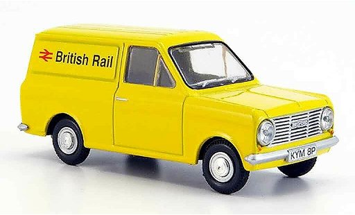 Bedford HA utilitaire 1/43 Oxford Van jaune British Rail miniature