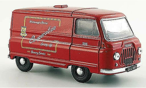 Morris J2 Van 1/43 Oxford rouge Peterborough Co operative miniature