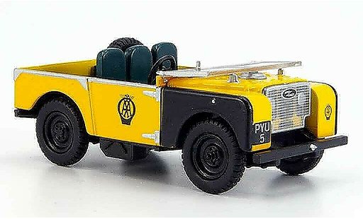 Land Rover 80 Base 1/43 Oxford jaune noire AA miniature