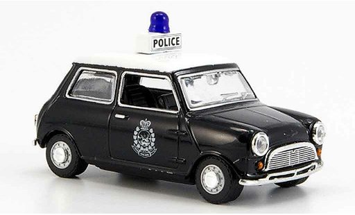 Austin Mini police 1/43 Oxford noire blanche Hong Kong miniature