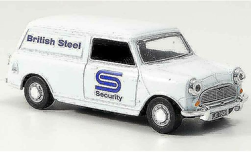Austin Mini Van utilitaire 1/43 Oxford blanche British Steel fourgon miniature