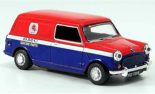 Austin Mini Van utilitaire 1/43 Oxford rouge bleu BMC Parts fourgon miniature