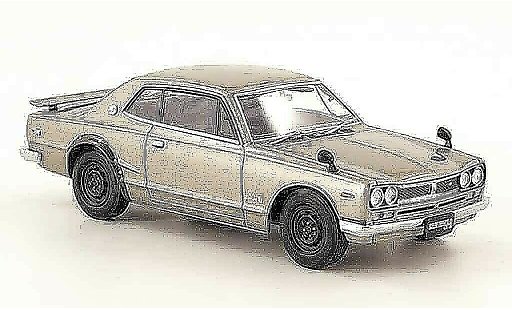 Nissan Skyline 2000 1/43 Ebbro 2000GT R (KPGC10) grise metallisee 2 Turer 1971 miniature