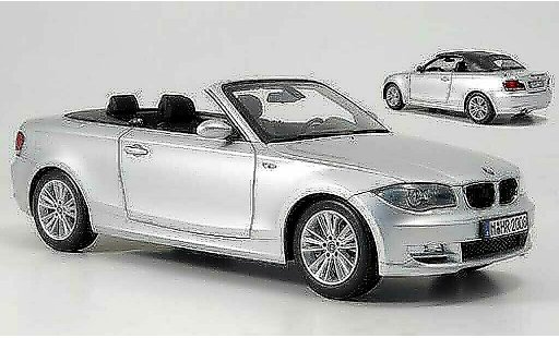 Bmw 118 E88 1/18 Kyosho i cabriolet grise miniature