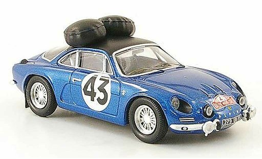 Alpine A110 1600 s 1/43 Trofeu 1600S No.43 Rally Monte Carlo 1968 Larrousse/Callewaert miniature