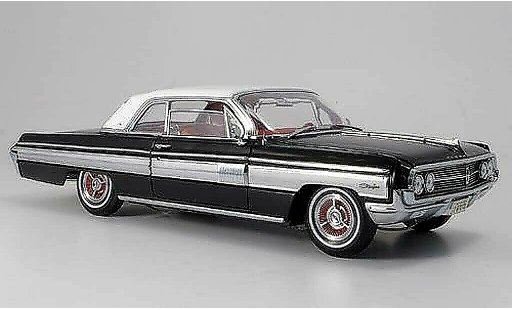 Oldsmobile Starfire Base 1/18 Yat Ming noire blanchees toit 1962 miniature