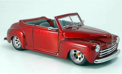 Ford Hot Rod 1948 1/18 Yat Ming cabriolet rot-met. ouvert miniature