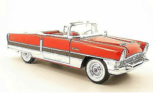 Packard Caribbean Base 1/18 Yat Ming rouge/noire/blanche ouvert 1955 miniature