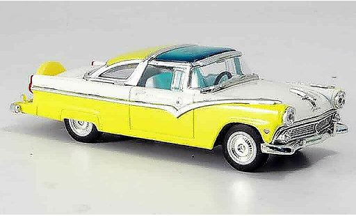 Ford Crown Victoria 1/43 Yat Ming jaune blanche 1955 miniature