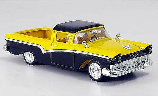 Ford Ranchero Berline 1/43 Yat Ming noire jaune 1957 miniature