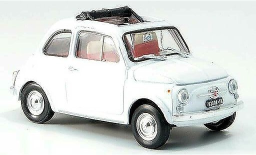 Fiat 500 F 1/43 Brumm blanche geoffnetes toit pliant 1965 miniature