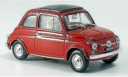 Fiat 500 F 1/43 Brumm rouge ferm&Atilde;&copy;es toit pliant 1965 miniature