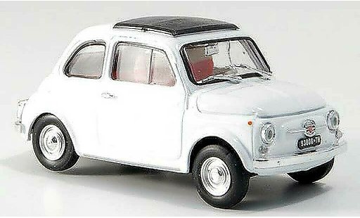 Fiat 500 F 1/43 Brumm blanche ferm&Atilde;&copy;es toit pliant 1965 miniature