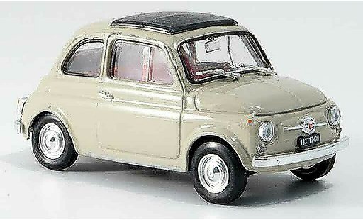 Fiat 500 F 1/43 Brumm sandbeige avec capote toit pliant 1965 miniature