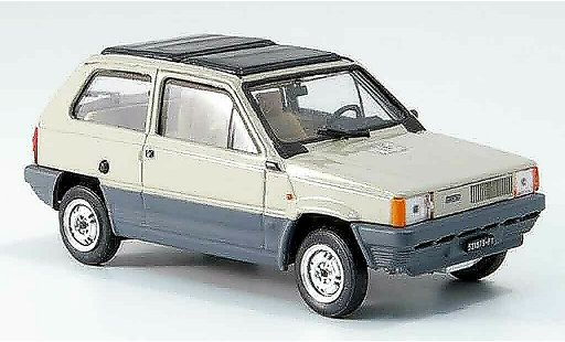 Fiat Panda 45 1/43 Brumm beige avec capote Doppeltoit pliant 1981 miniature
