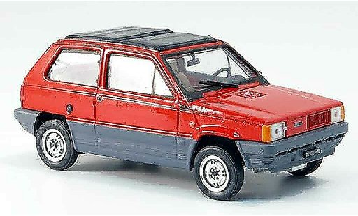 Fiat Panda 45 1/43 Brumm rouge avec capote Doppeltoit pliant 1981 miniature