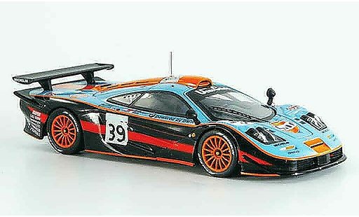 McLaren F1 GTR GTR 1/43 IXO No.39 GULF Bellm Gilbert Sekiya Le Mans 1997 miniature