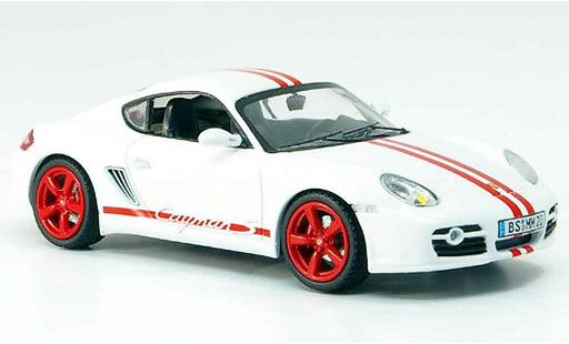 Porsche 718 S 1/43 Schuco blanche rouge miniature